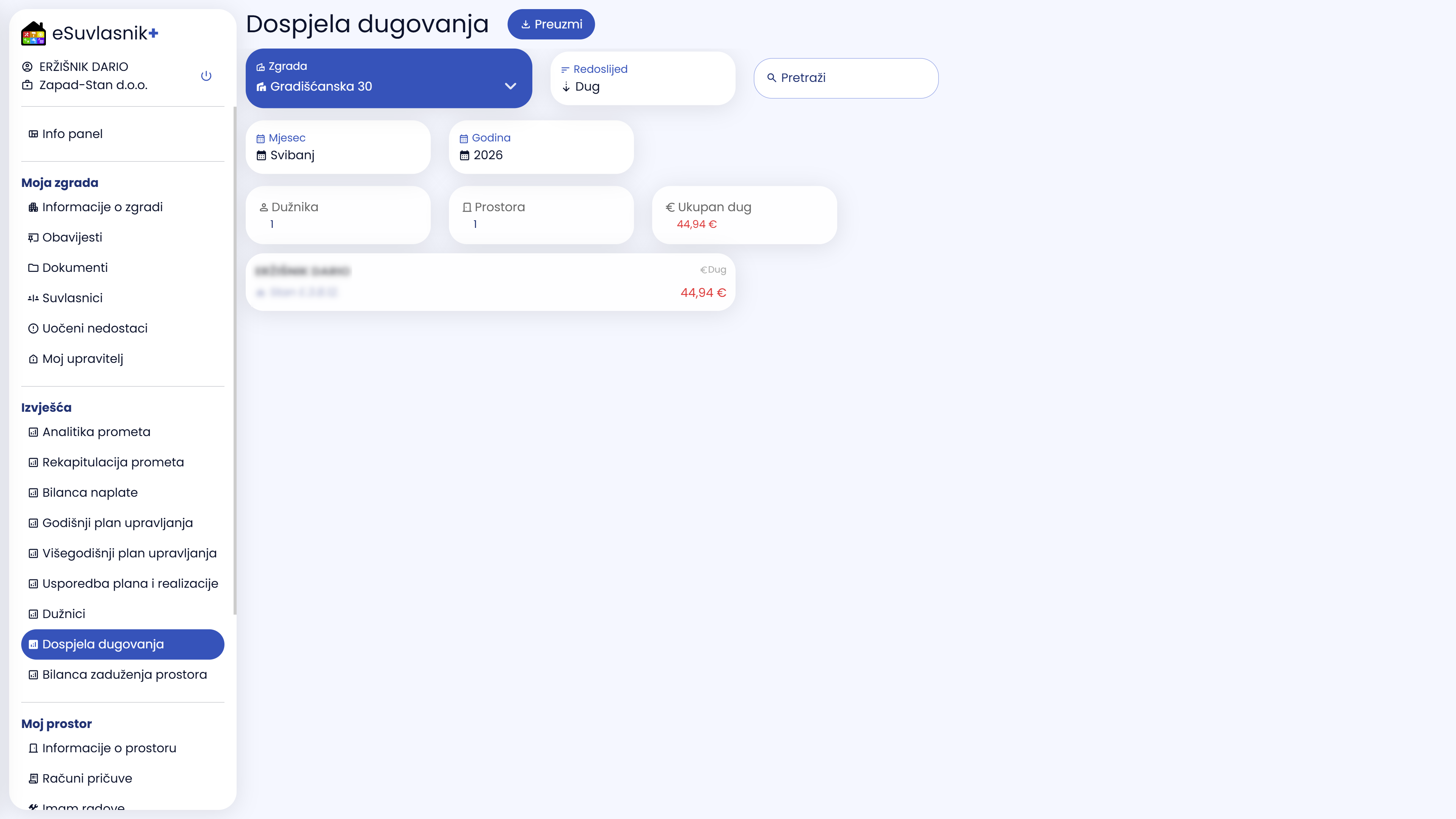 Dospjela dugovanja