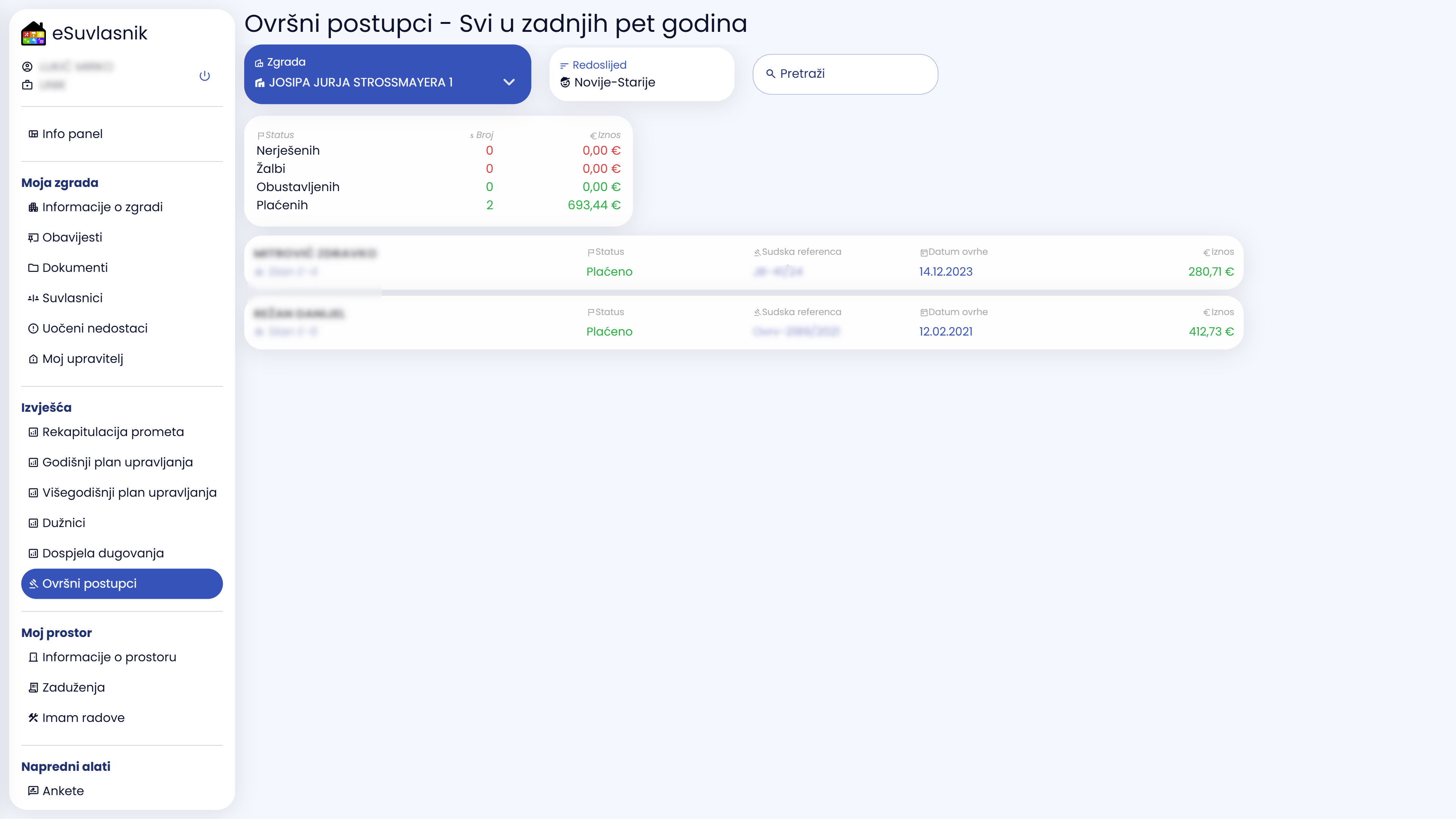 Ovršni postupci protiv suvlasnika zgrade