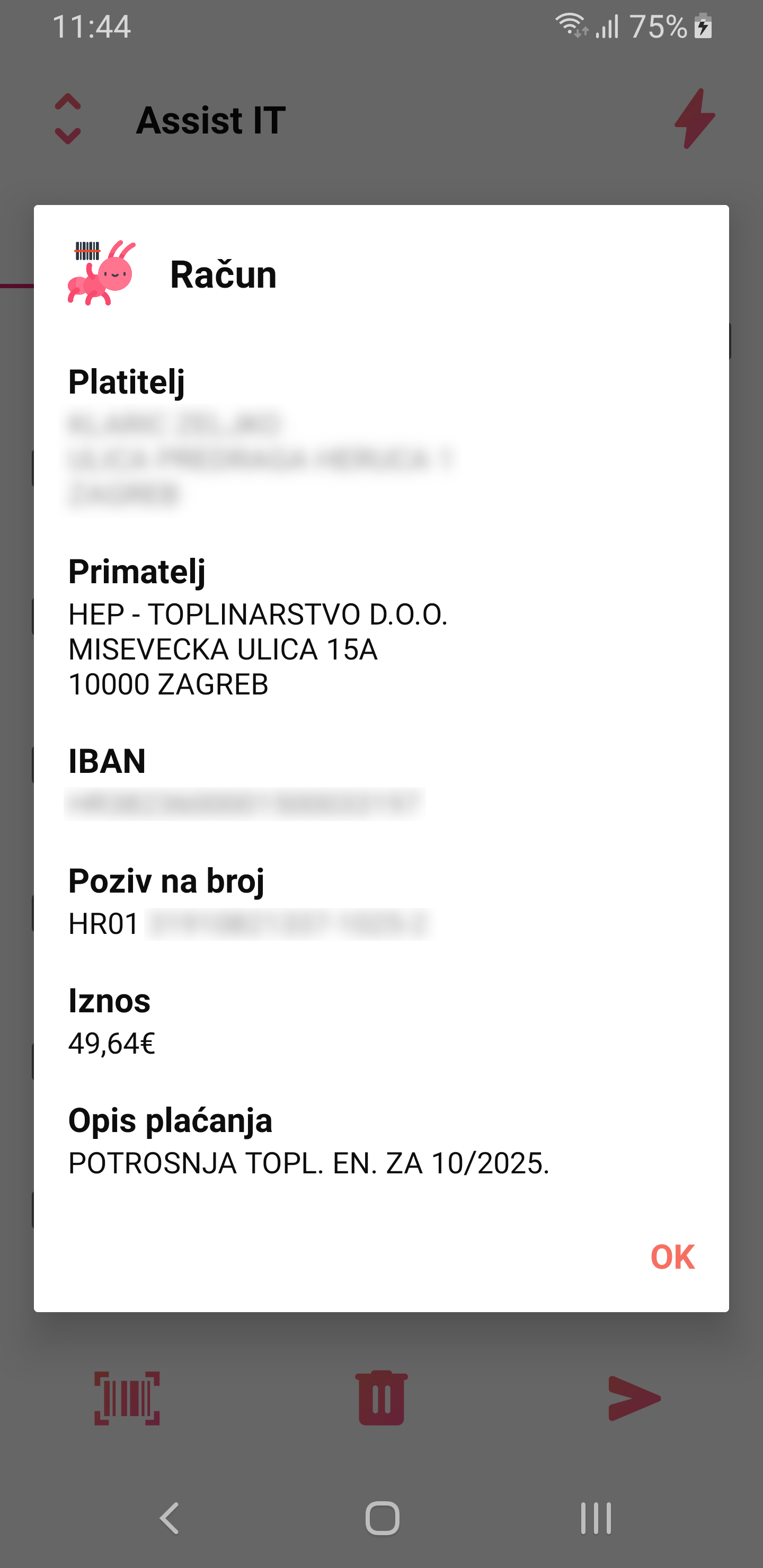 Pregled podataka barkod uplatnica