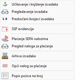 Program za upravljanje zgradama - platni promet