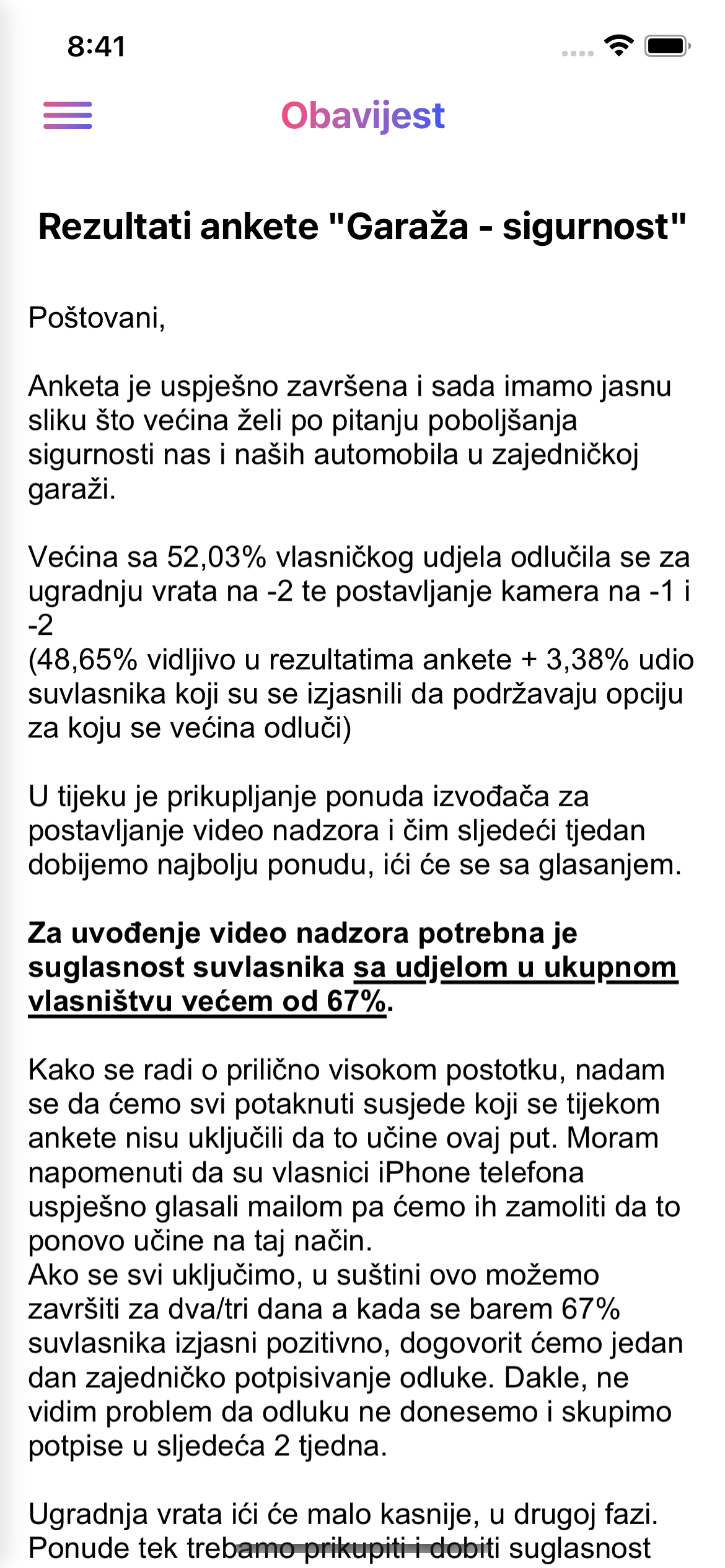 eSuvlasnik - šaljite obavijesti suvlasnicima